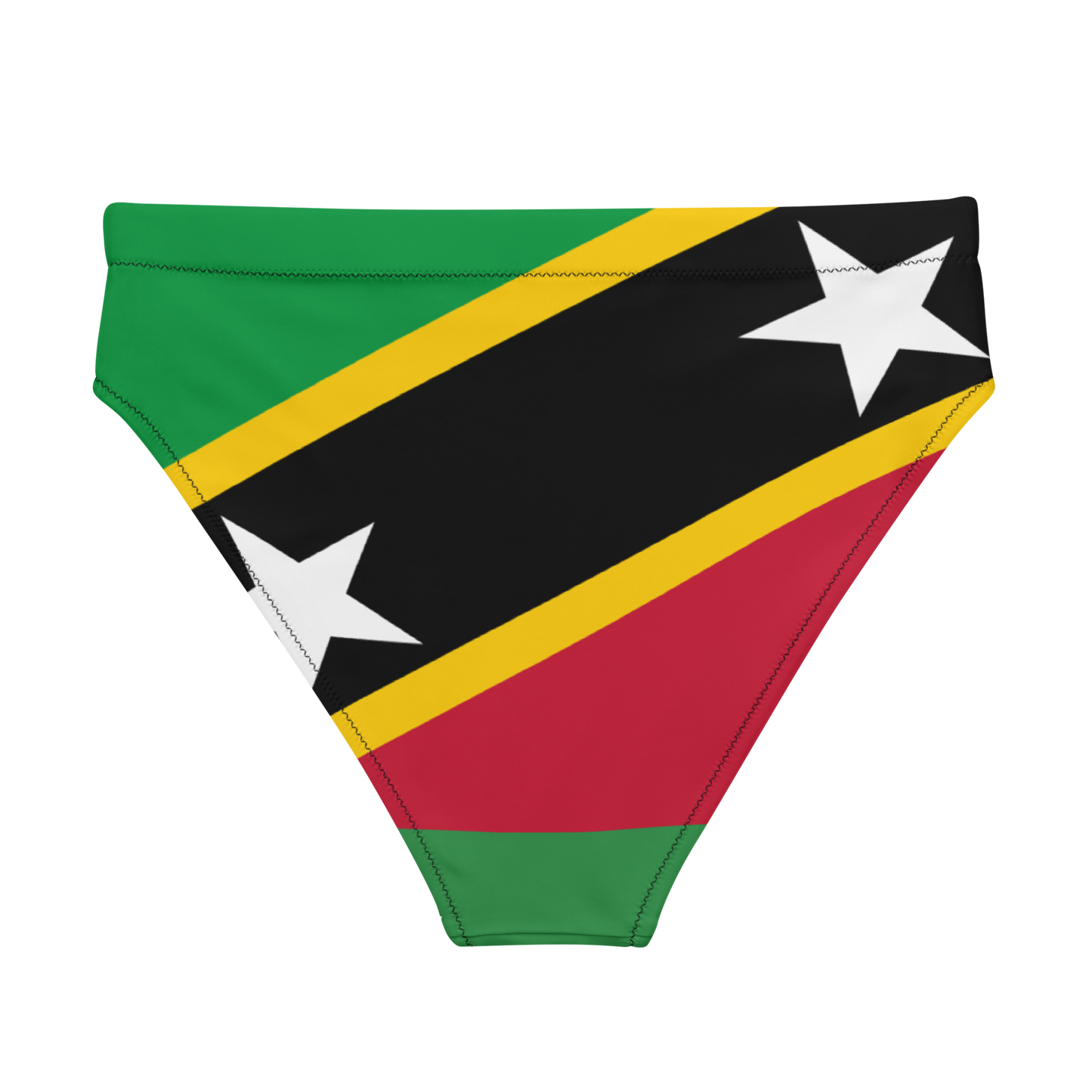 St. Kitts & Nevis high-waisted bikini bottom