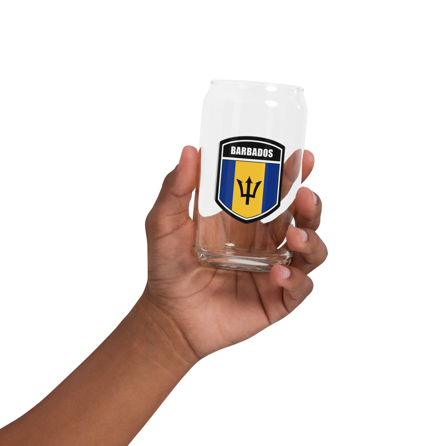 Barbados Can-shaped glass