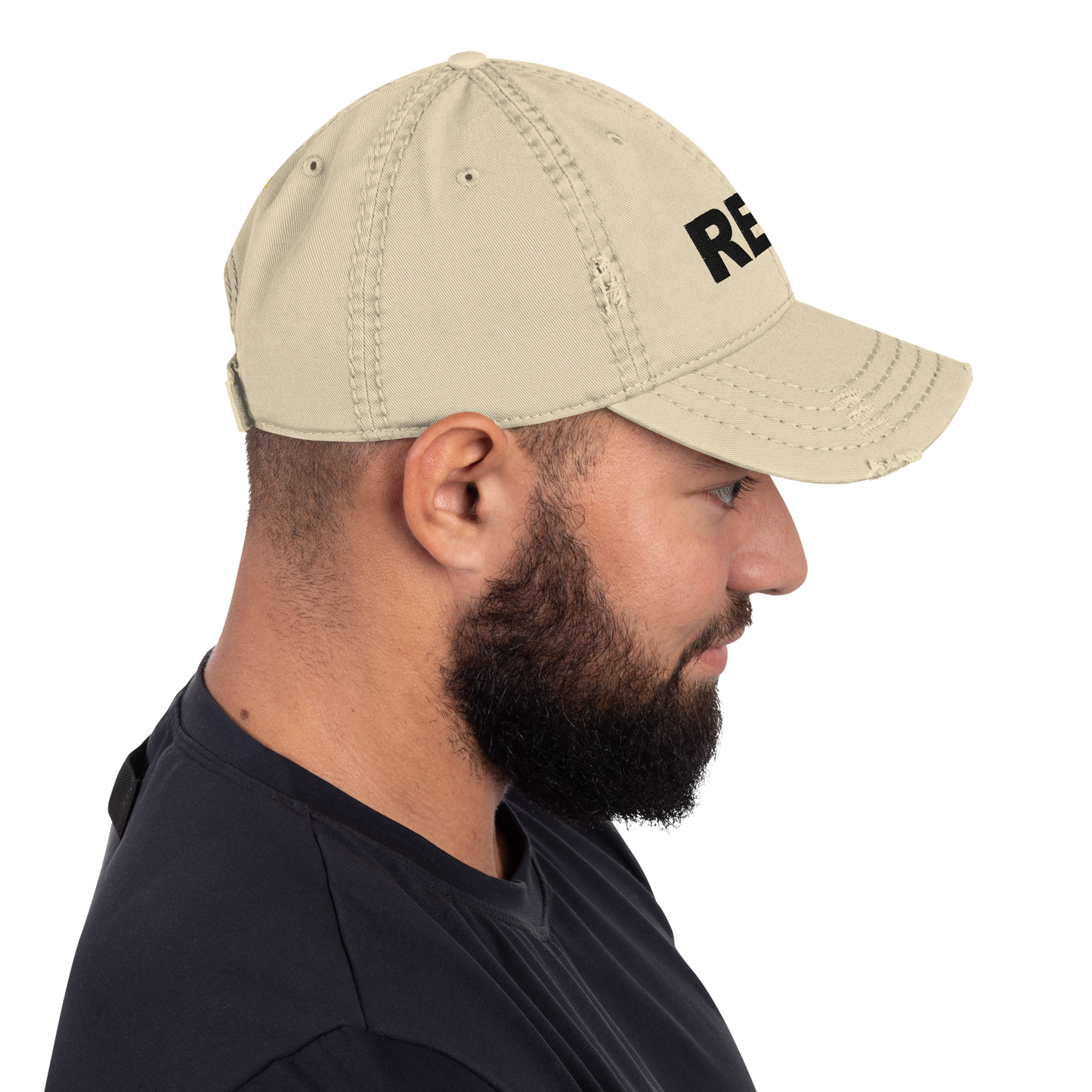 Redz Distressed Dad Hat