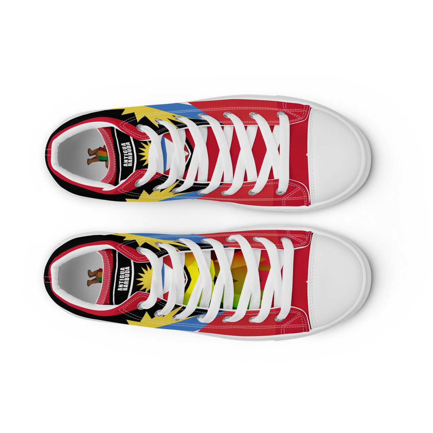 Antigua & Barbuda Men’s high top canvas shoes