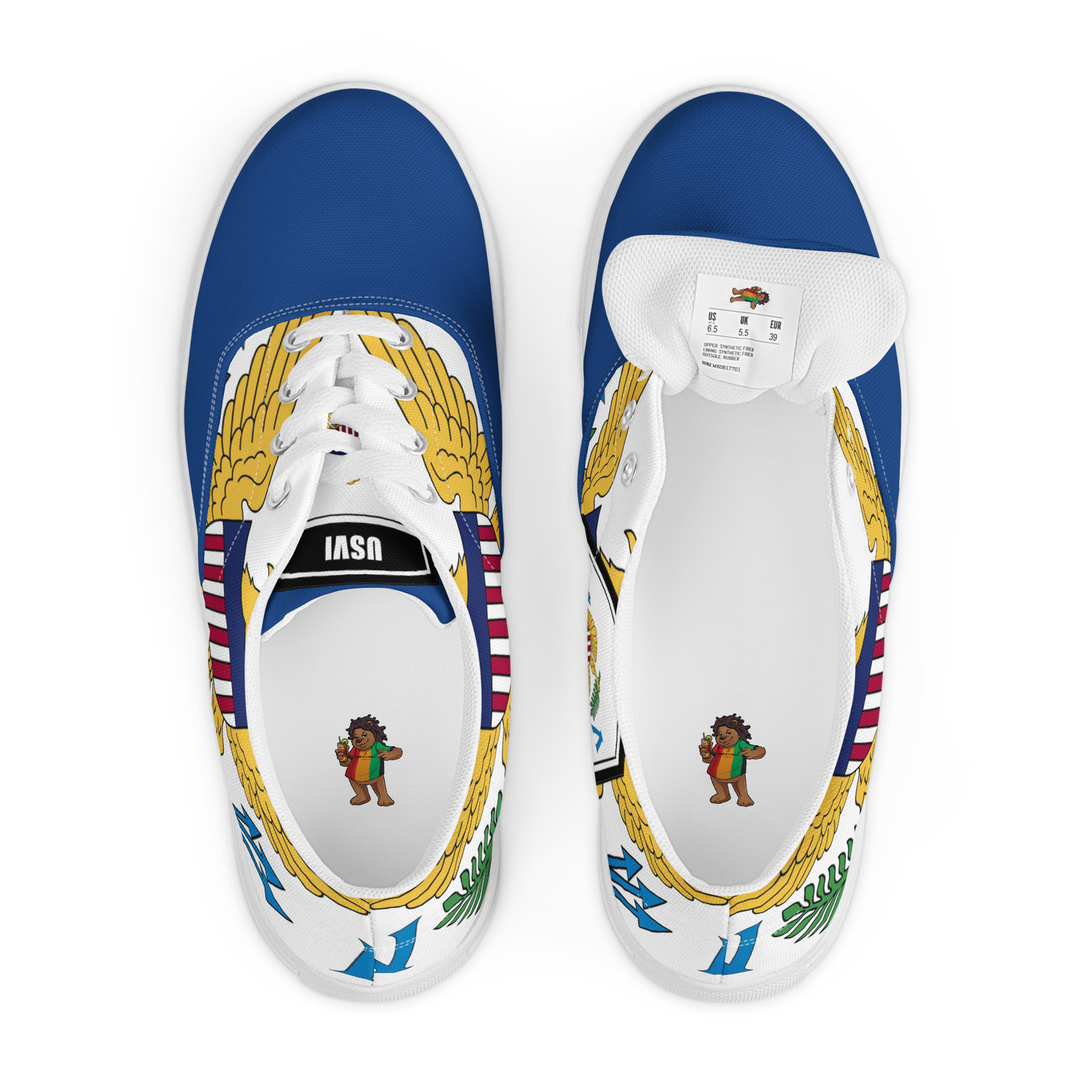 USVI Men’s lace-up canvas shoes