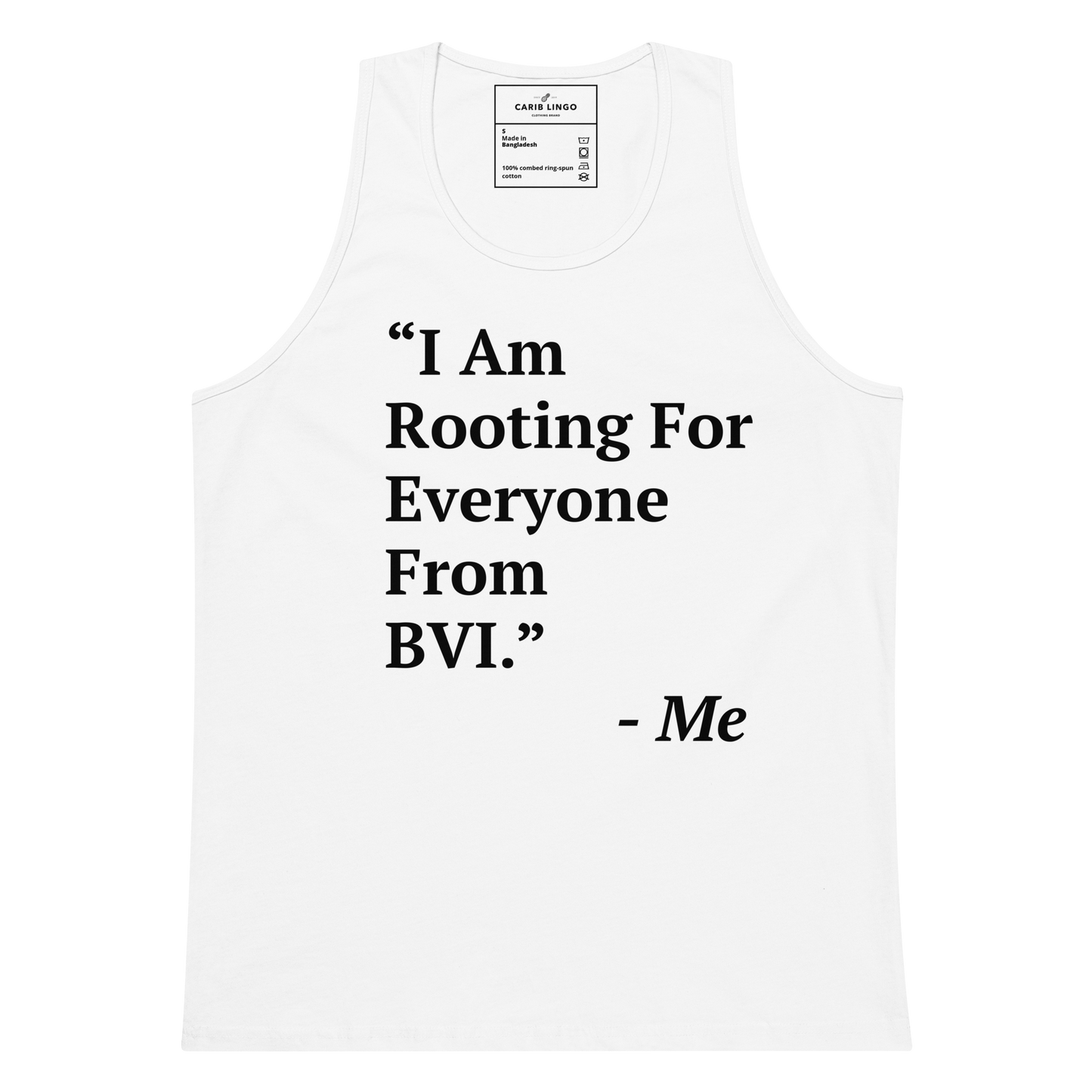 I Am Rooting: BVI Men’s premium tank top