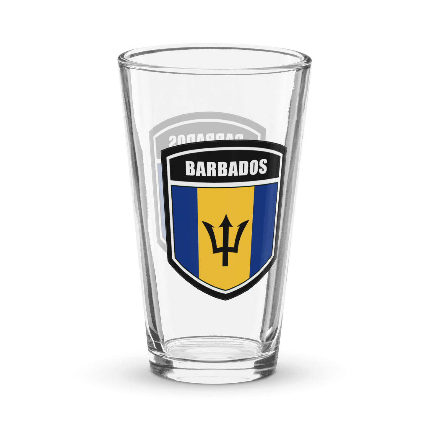 Barbados Shaker pint glass