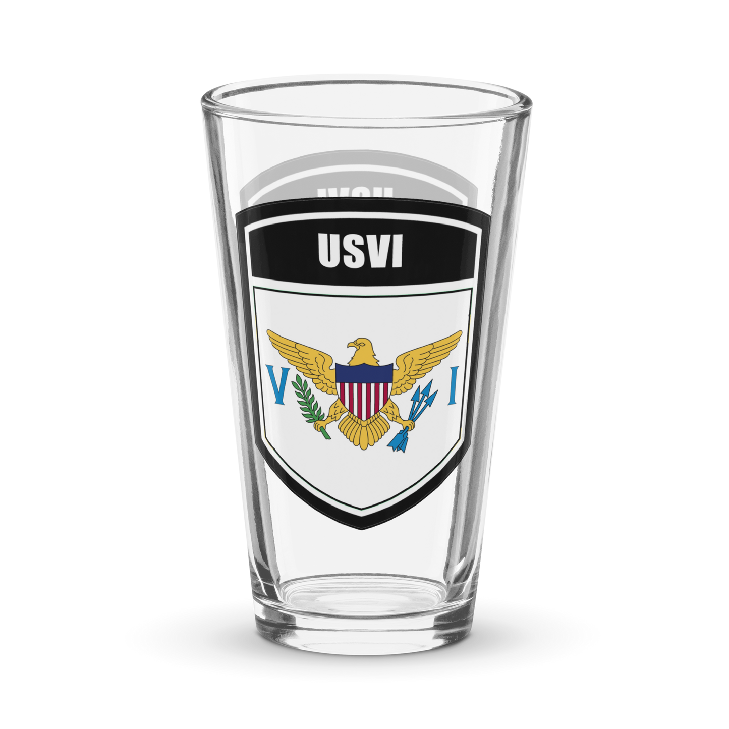 USVI Shaker pint glass
