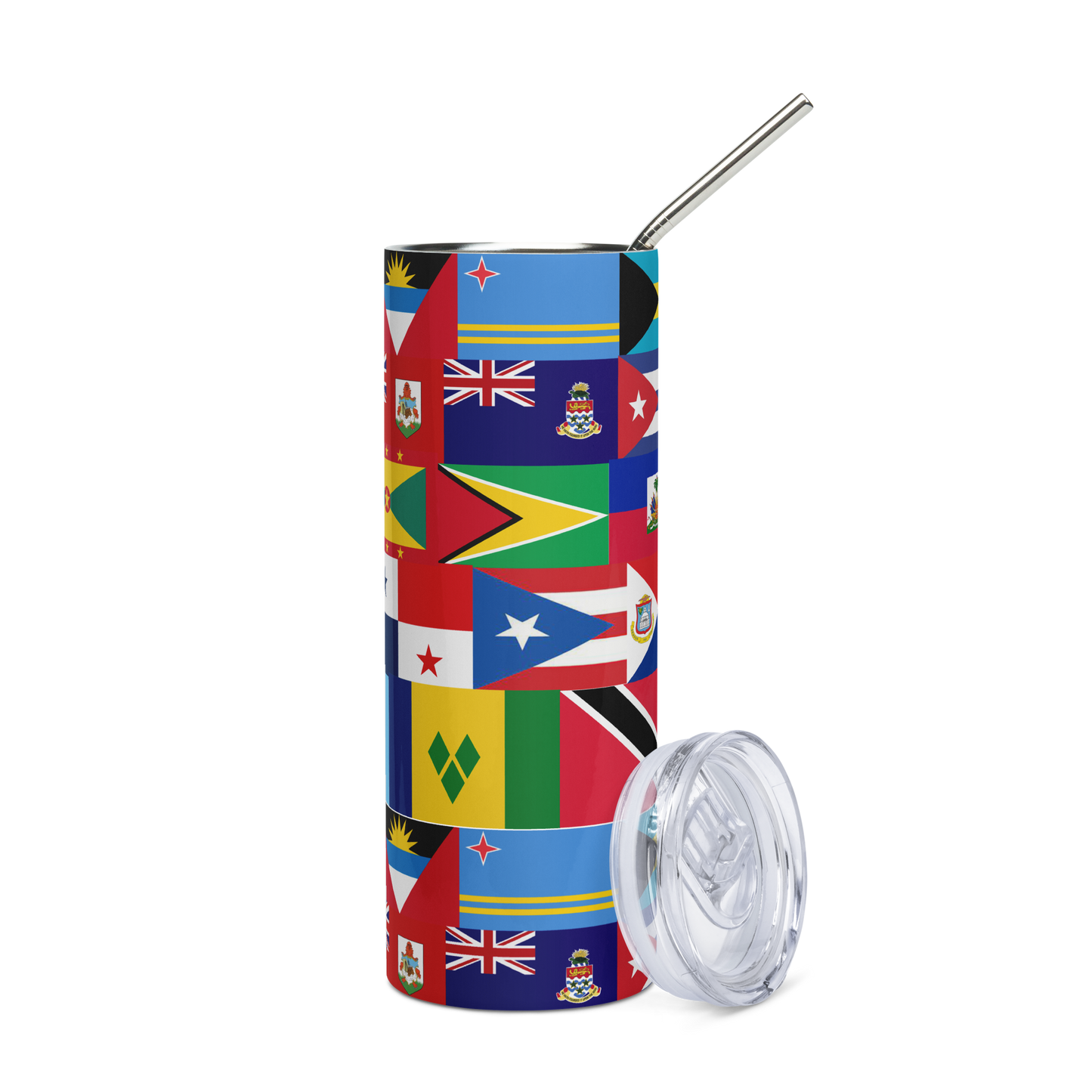 West Indian Flags Stainless steel tumbler