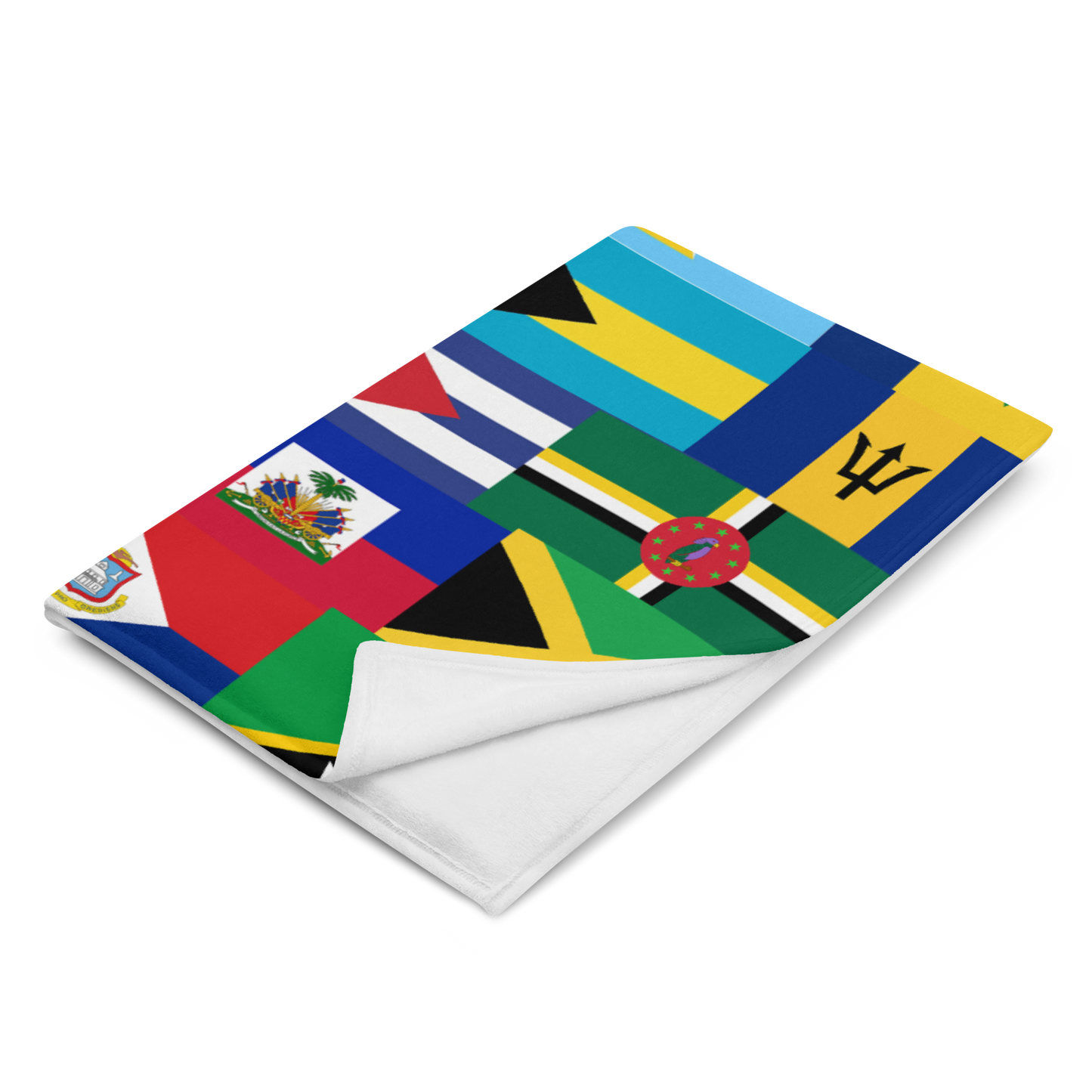 West Indian Flags Throw Blanket