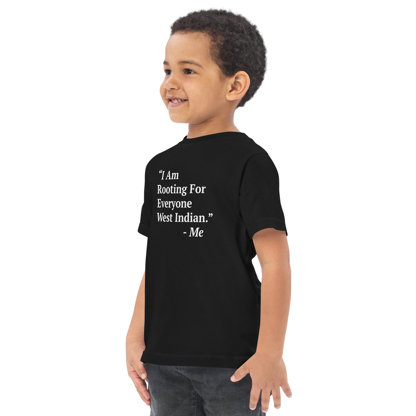 I Am Rooting: West Indian Toddler jersey t-shirt