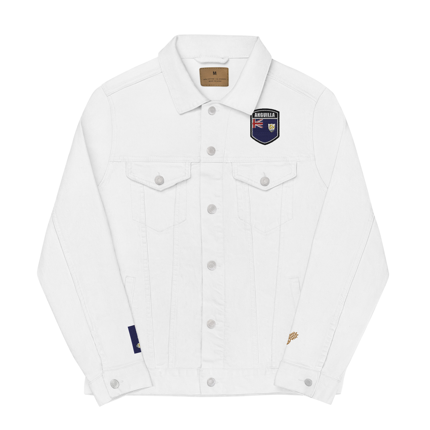 I Am Rooting: Anguilla Unisex denim jacket