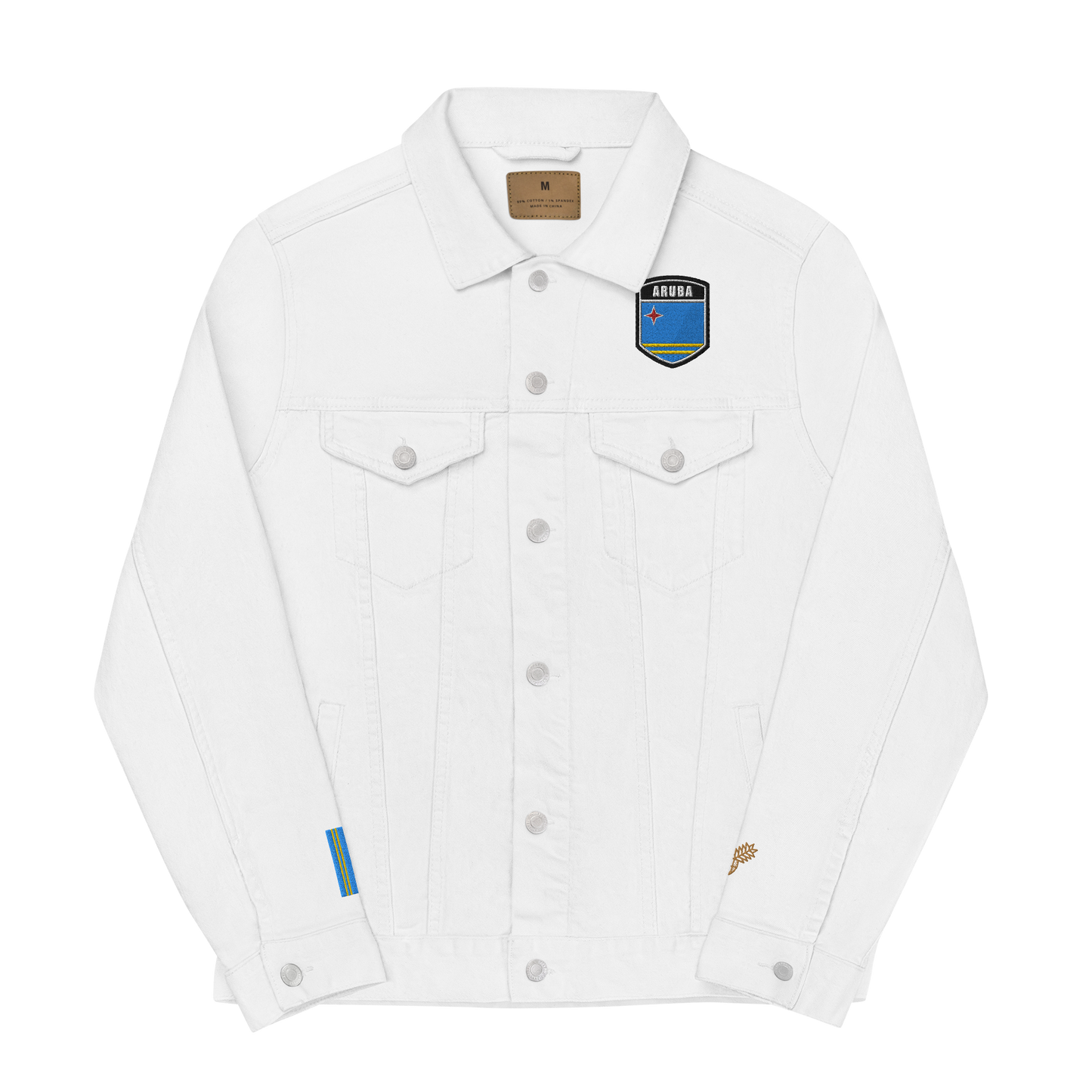 I Am Rooting: Aruba Unisex denim jacket