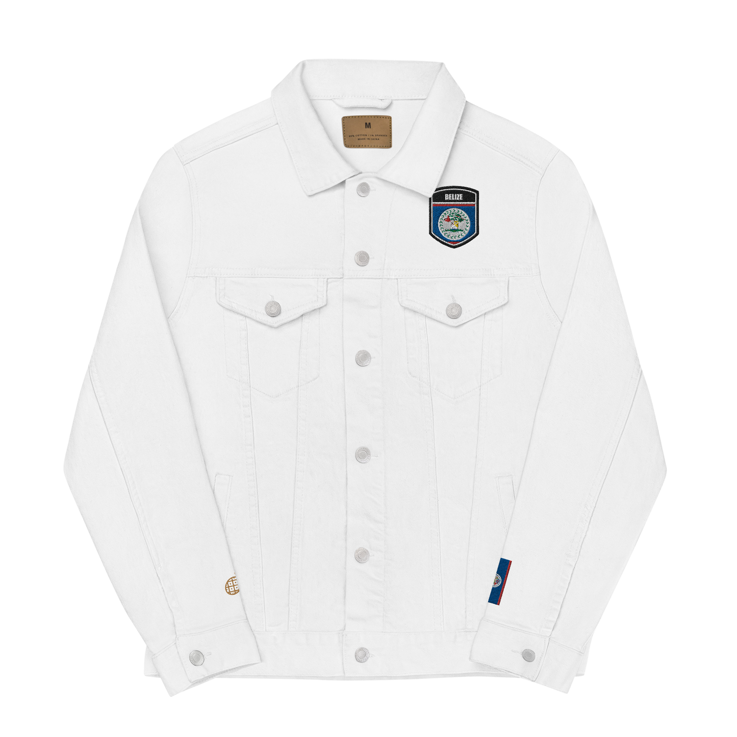 I Am Rooting: Belize Unisex denim jacket