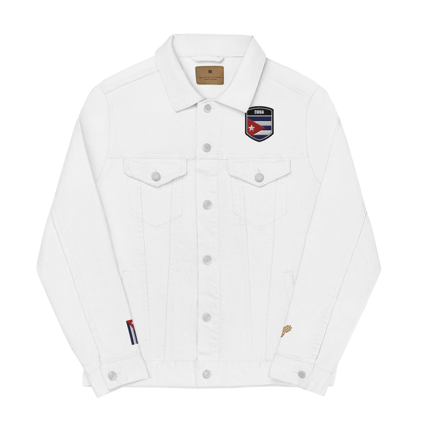 I Am Rooting: Cuba Unisex denim jacket