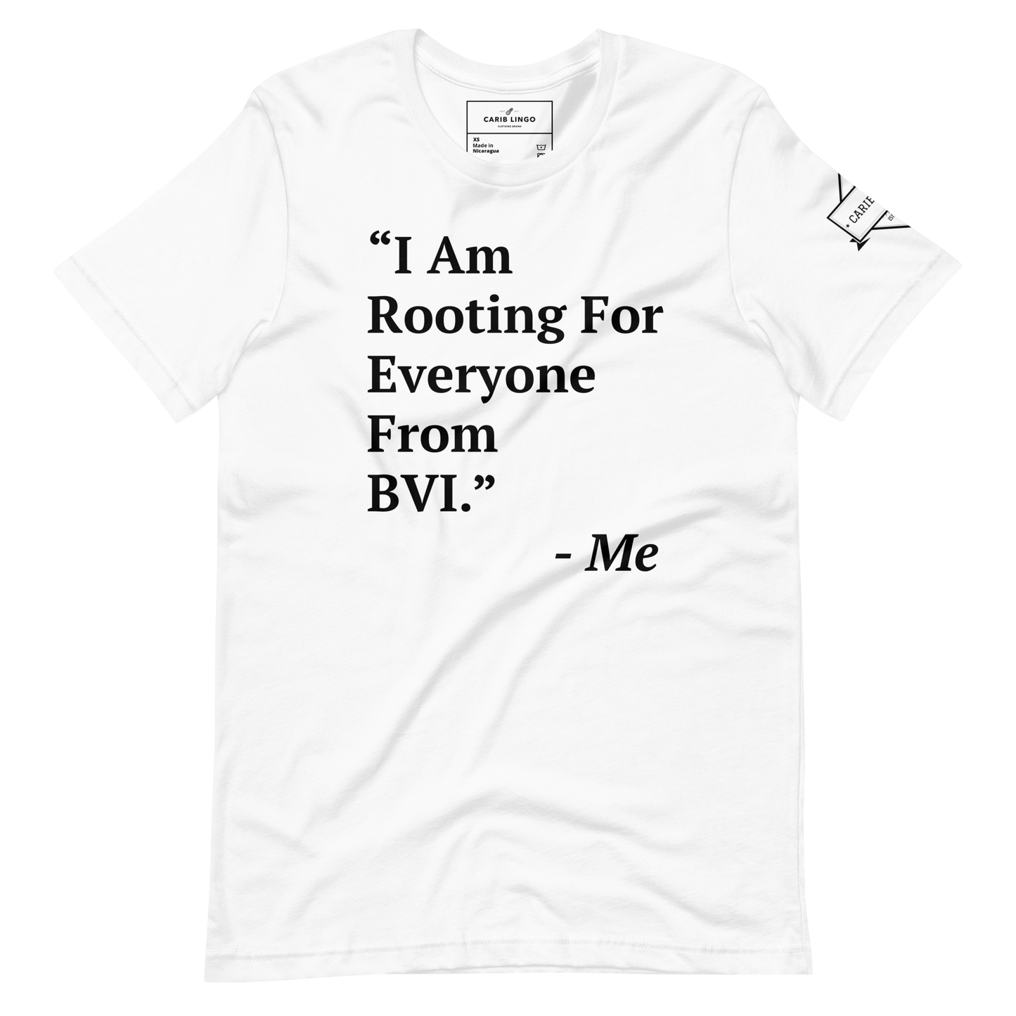 I Am Rooting: BVI Unisex t-shirt