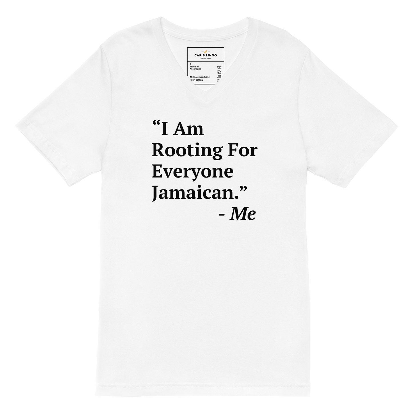 I Am Rooting: Jamaica V-Neck T-Shirt