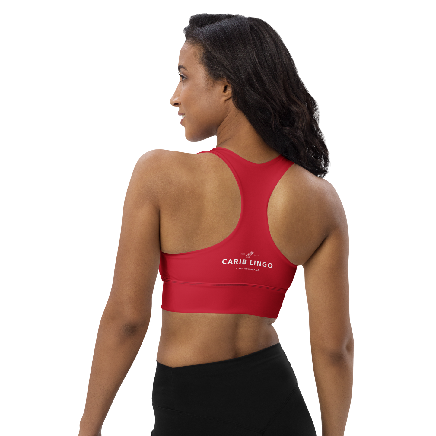 I Am Rooting: West Indian Longline sports bra