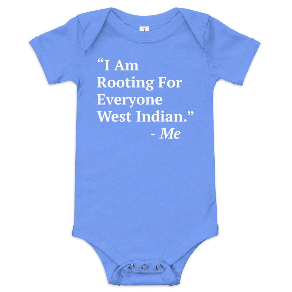 I Am Rooting: West Indian Baby one piece