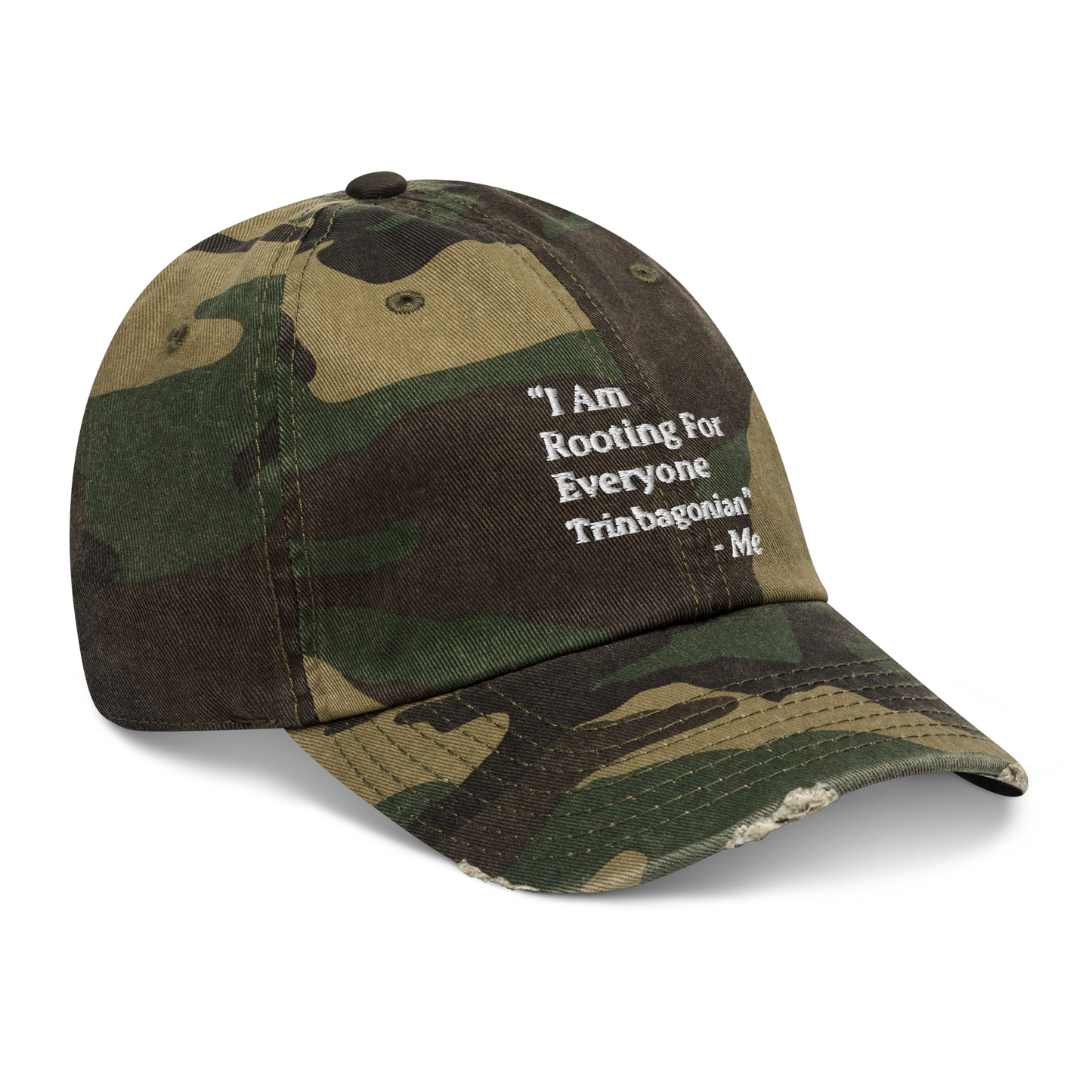 I Am Rooting: Trinbago Distressed Dad Hat