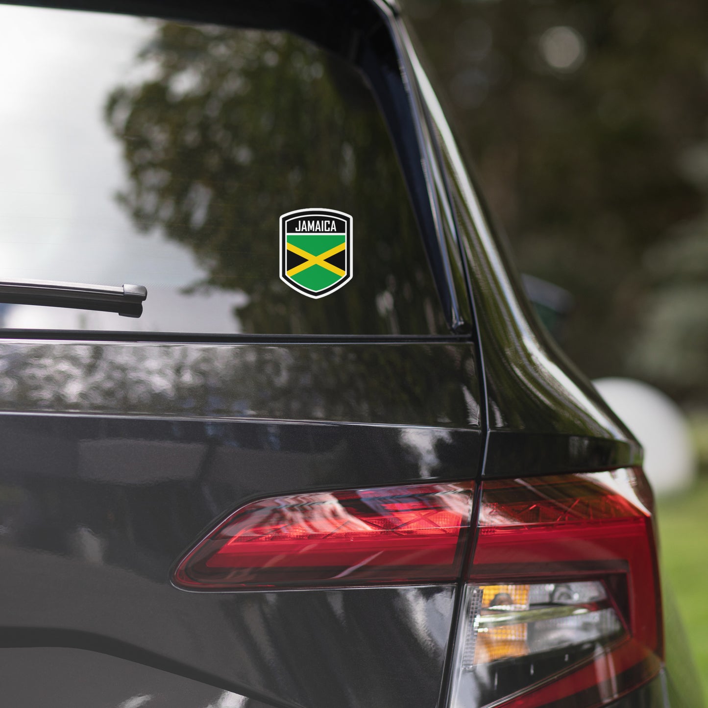 Jamaica Flag Bubble-free stickers
