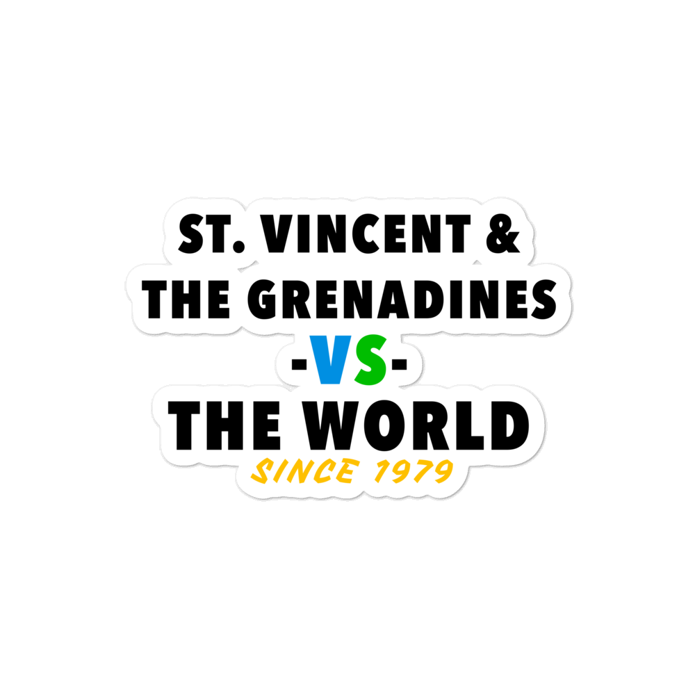 St Vincent & The Grenadines -vs- The World Bubble-free stickers