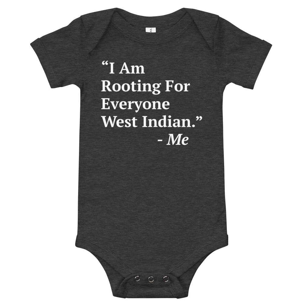 I Am Rooting: West Indian Baby One Piece