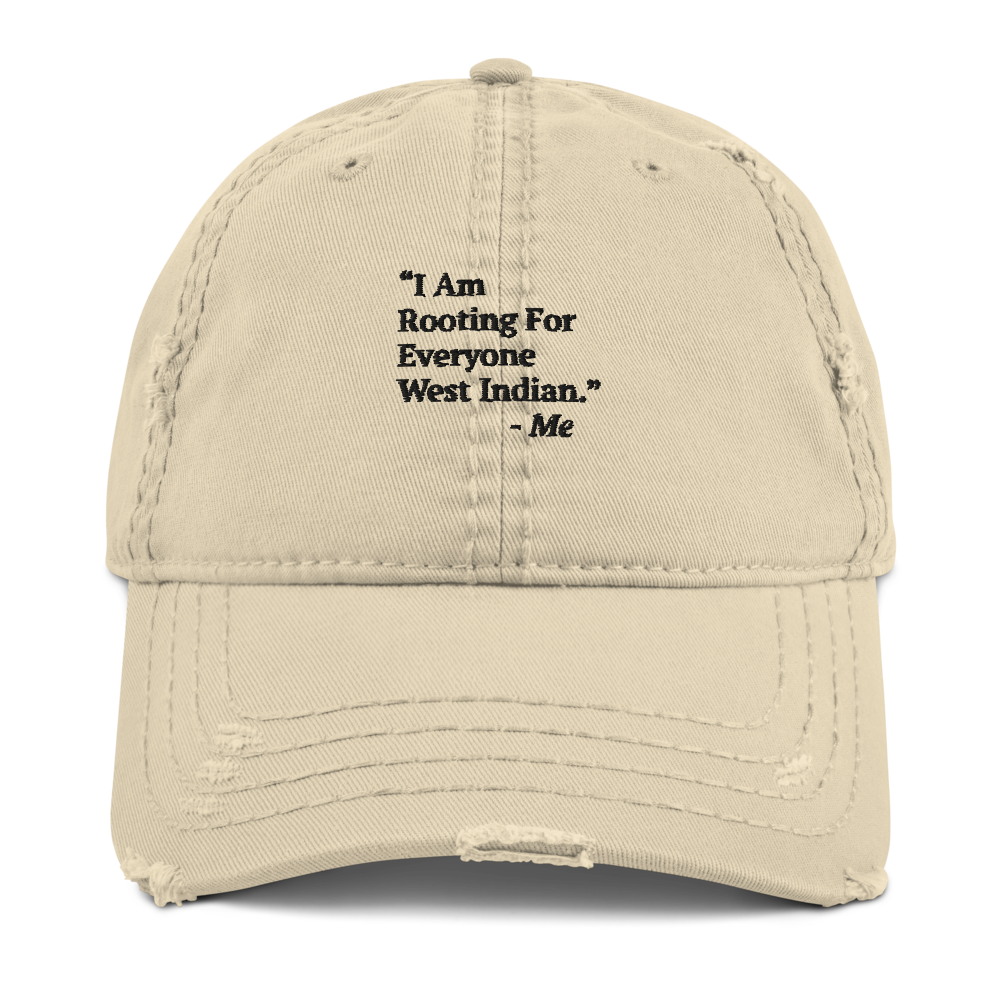I Am Rooting: West Indian Distressed Dad Hat
