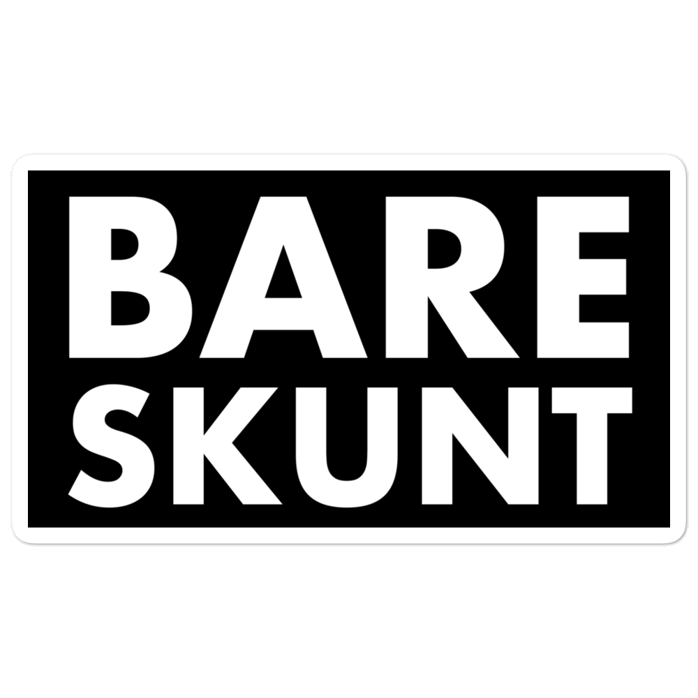 Bare Skunt Bubble-free stickers