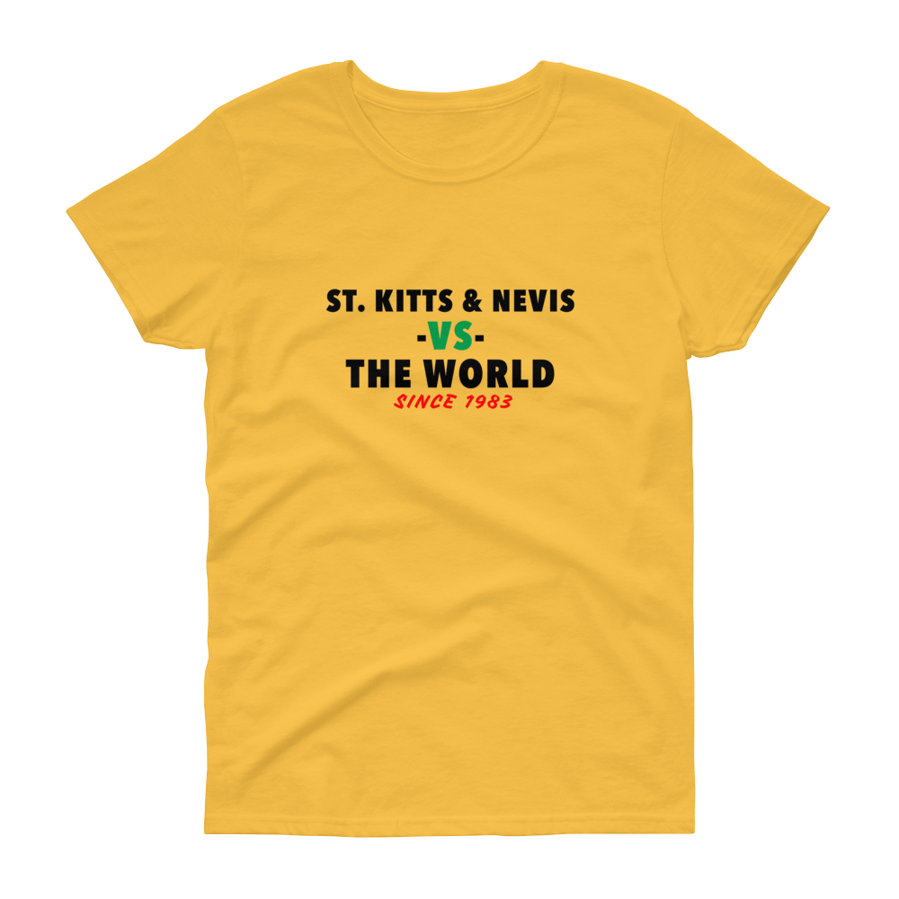 St. Kitts & Nevis -vs- The World Women's t-shirt