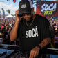 Soca' Unisex oversized high neck t-shirt
