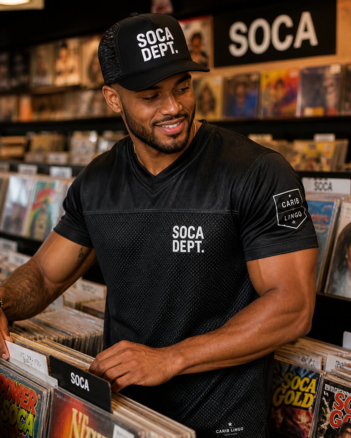 Soca Dept. Boxy football jersey