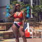 I Am Rooting: Trinbago Recycled high-waisted bikini