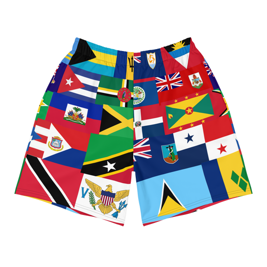 West Indian Flag Men's Athletic Shorts