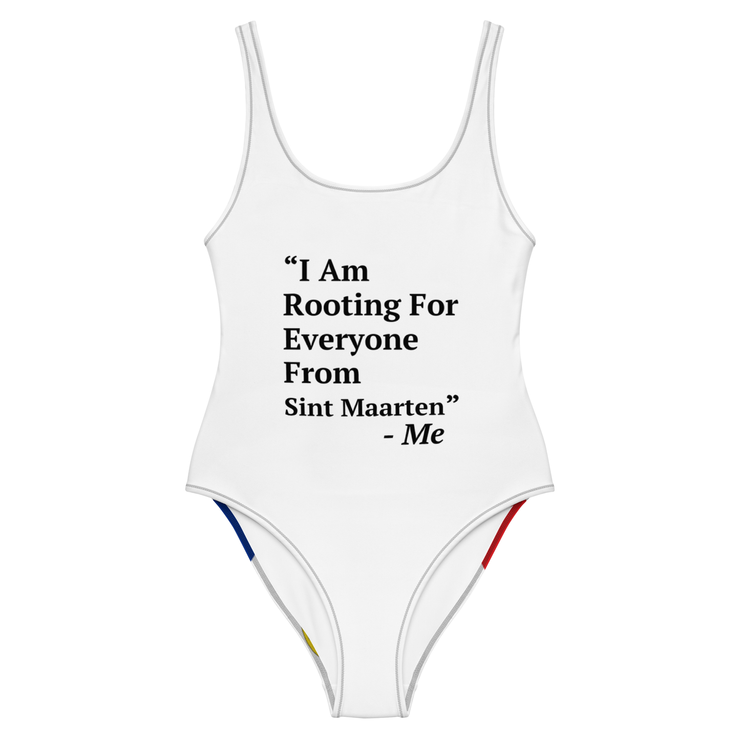 I Am Rooting: Sint Maarten One-Piece Swimsuit