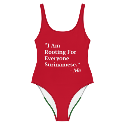 I Am Rooting: Suriname One-Piece Swimsuit