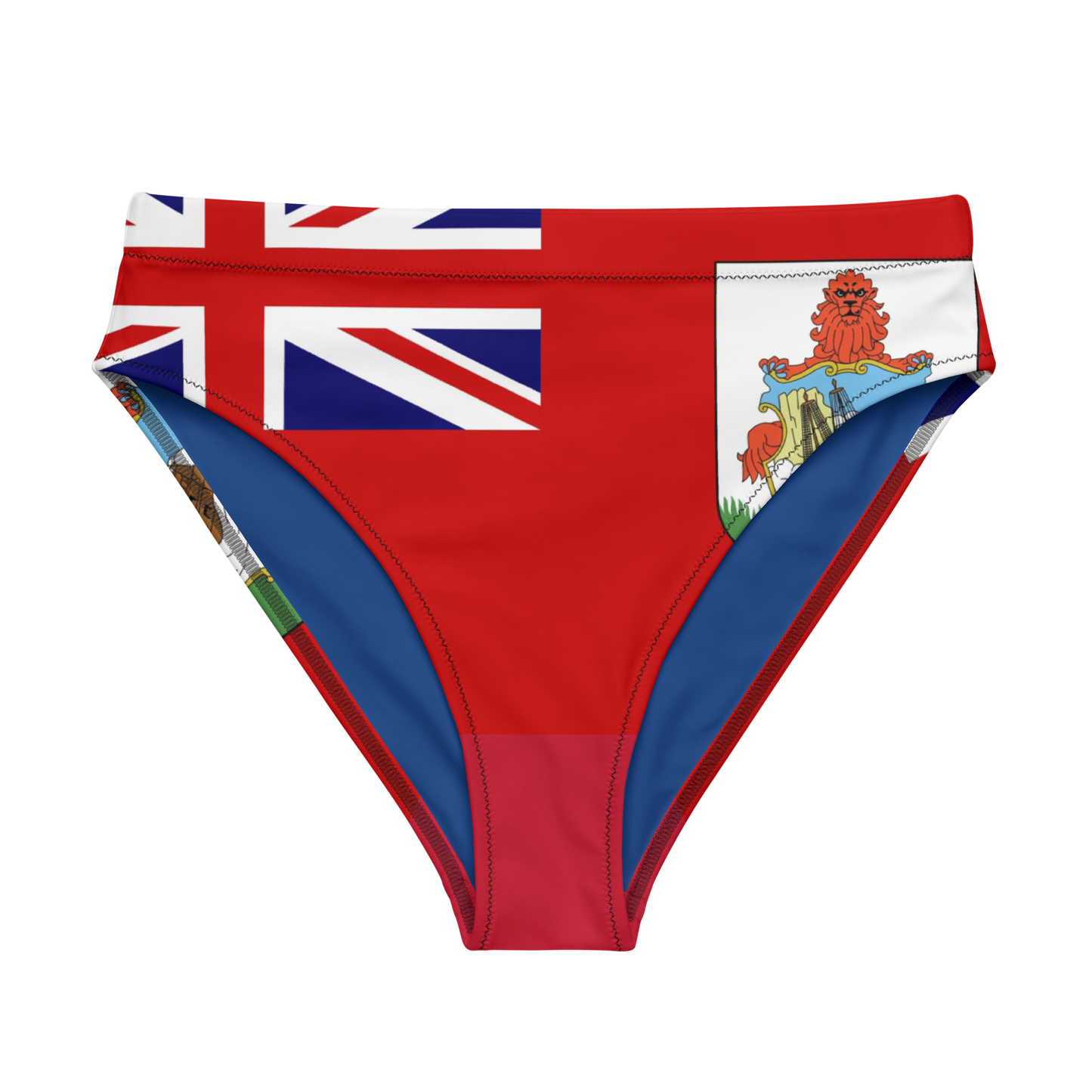 Bermuda high-waisted bikini bottom