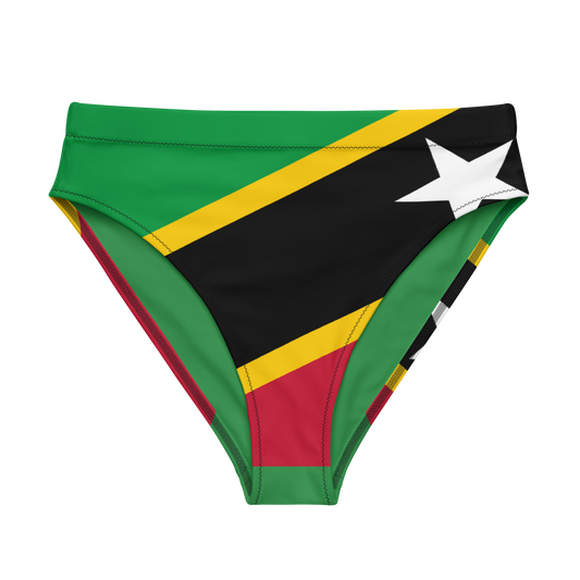 St. Kitts & Nevis high-waisted bikini bottom