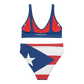 I Am Rooting: Puerto Rico Recycled high-waisted bikini