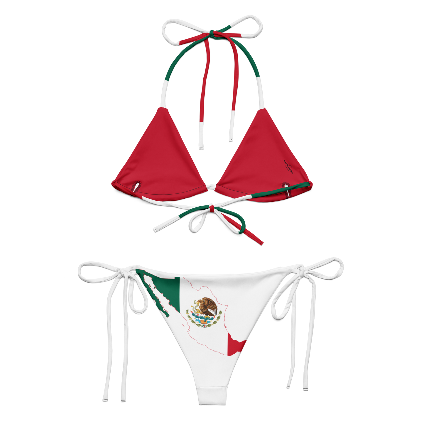 I Am Rooting: Mexico string bikini