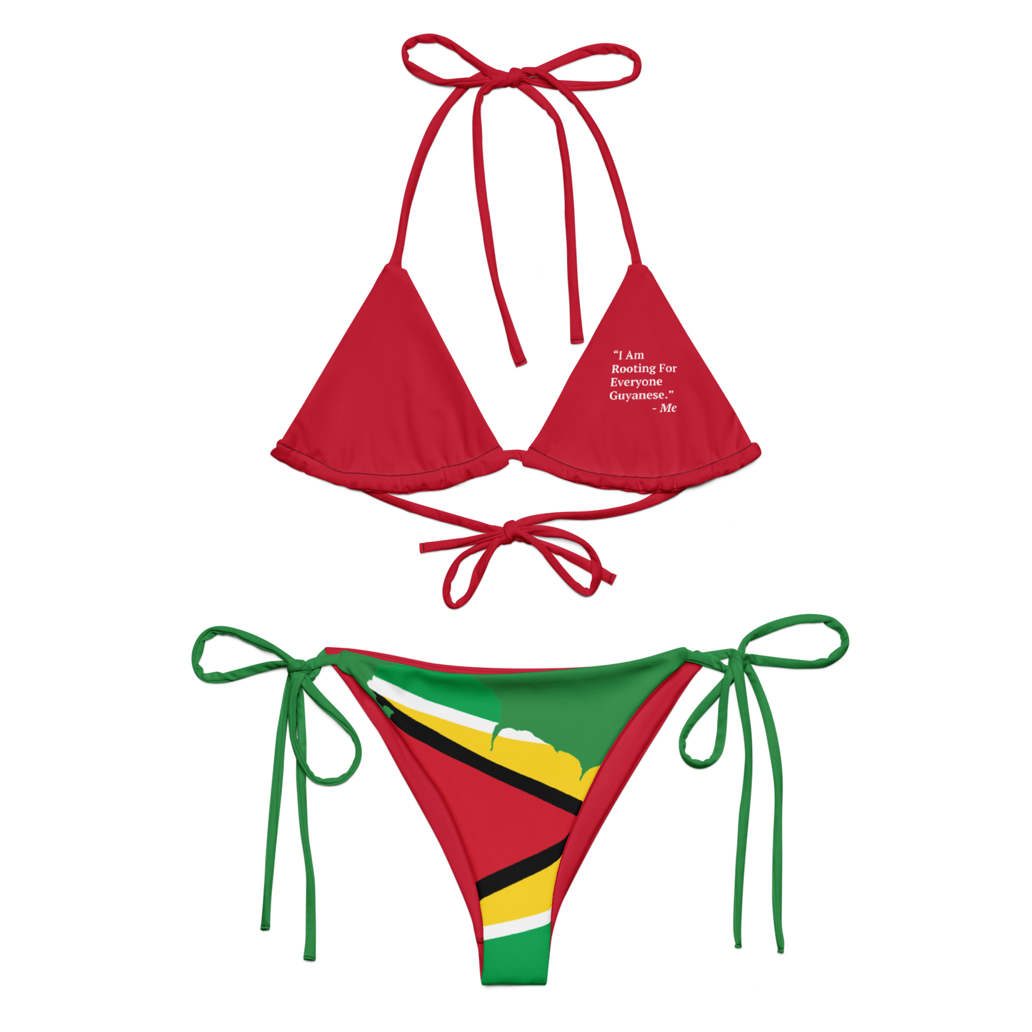 I Am Rooting: Guyana string bikini