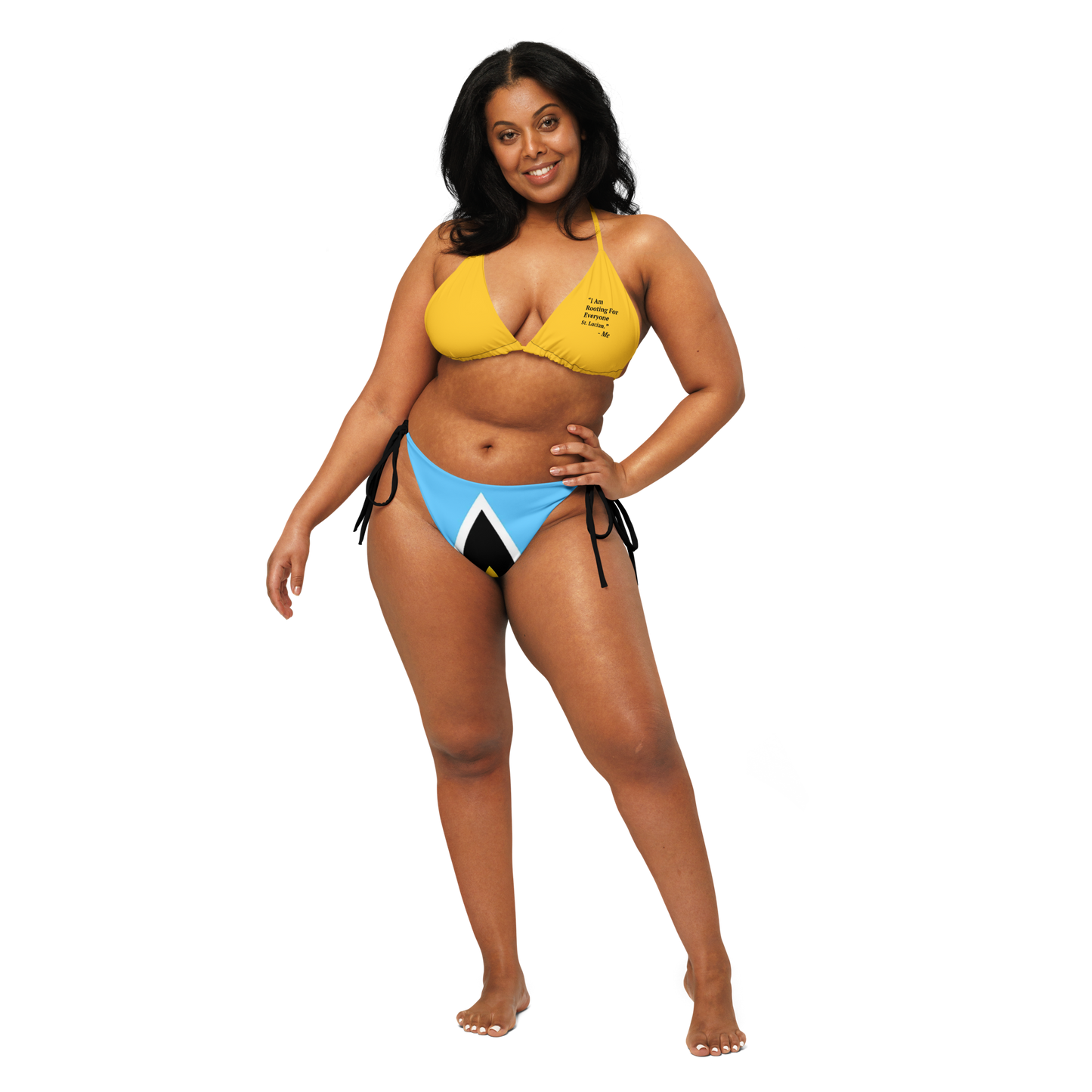 I Am Rooting: St. Lucia string bikini