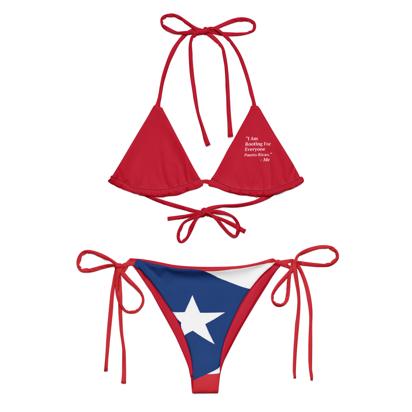 I Am Rooting: Puerto Rico string bikini