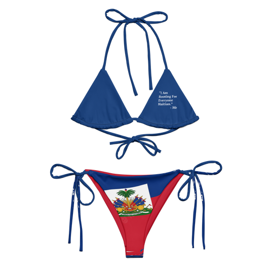 I Am Rooting: Haiti string bikini