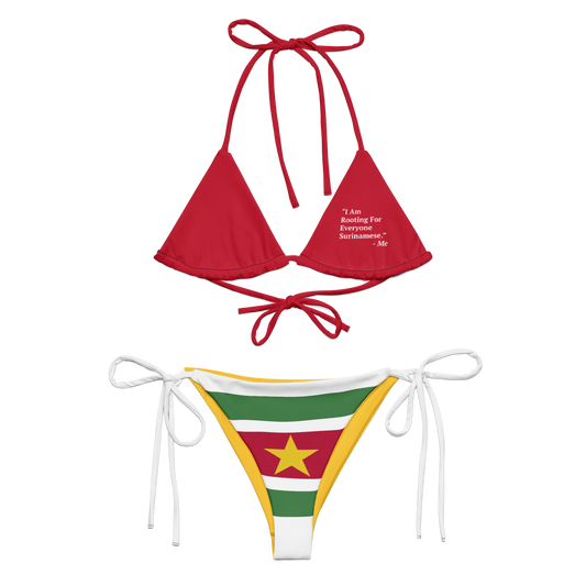I Am Rooting: Suriname recycled string bikini