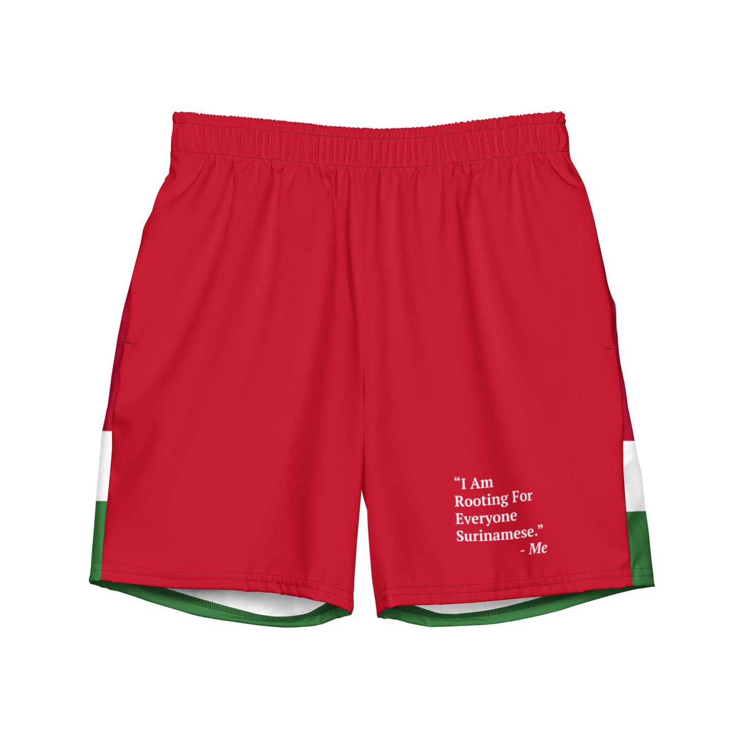 I Am Rooting: Suriname Men's swim trunks