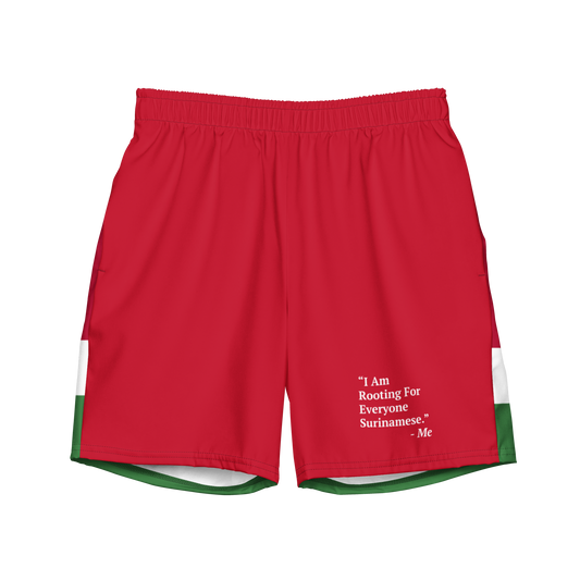 I Am Rooting: Suriname Men's swim trunks