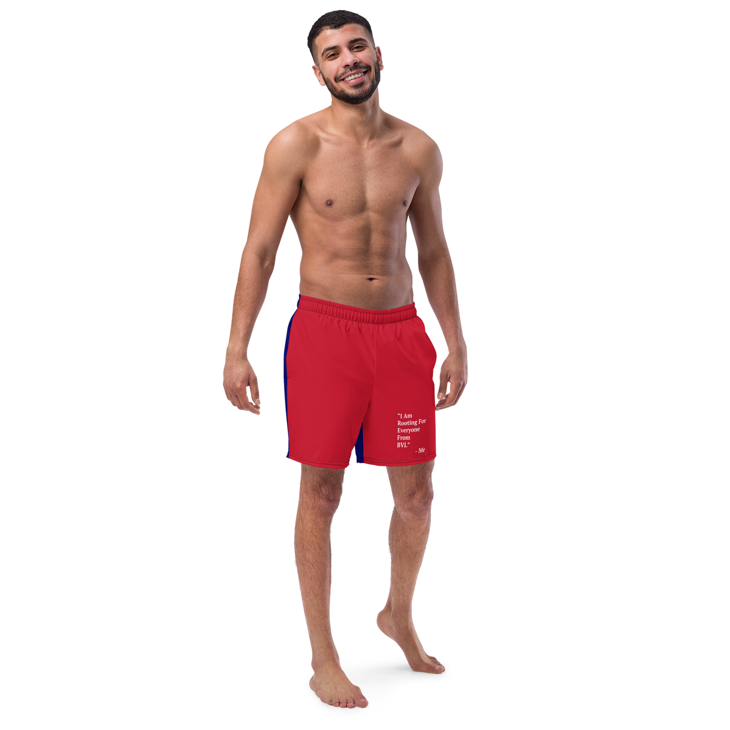 I Am Rooting: BVI Men's swim trunks