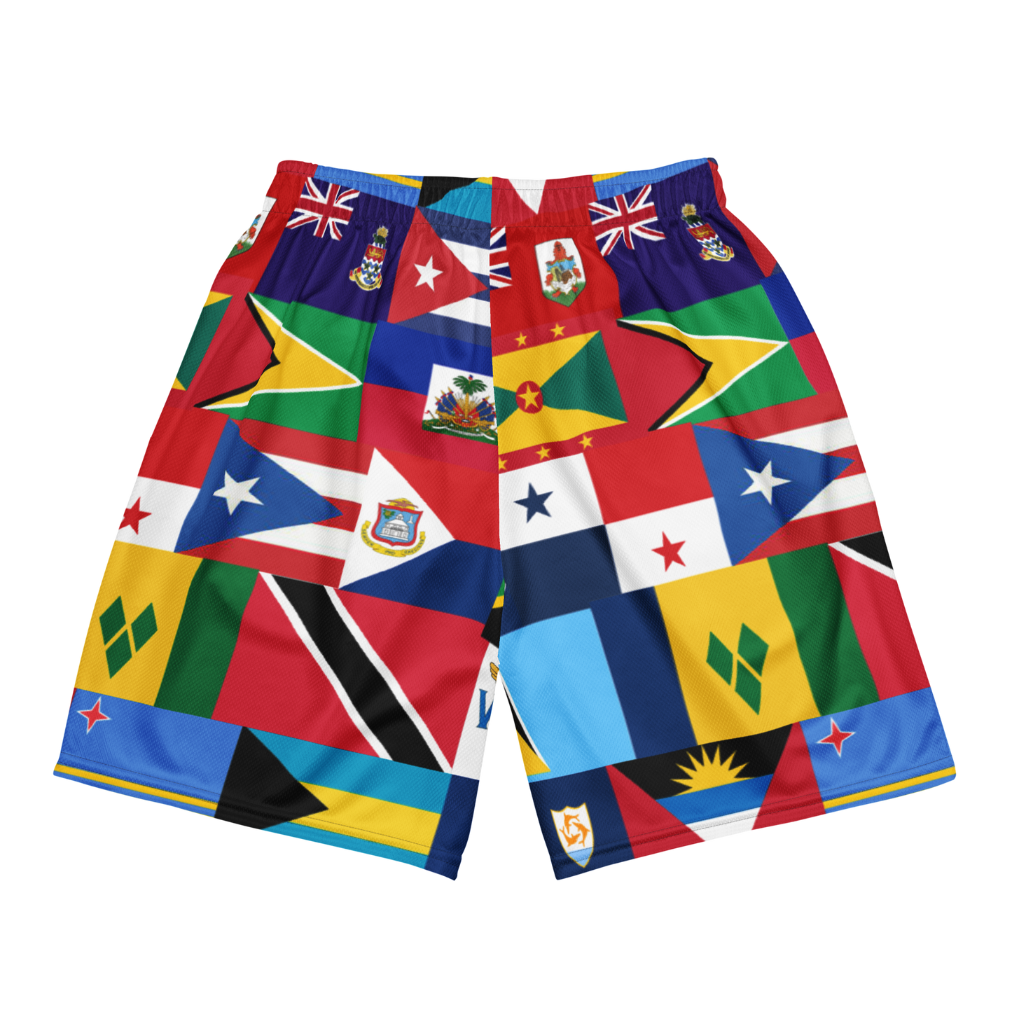 West Indian Flag Unisex mesh shorts