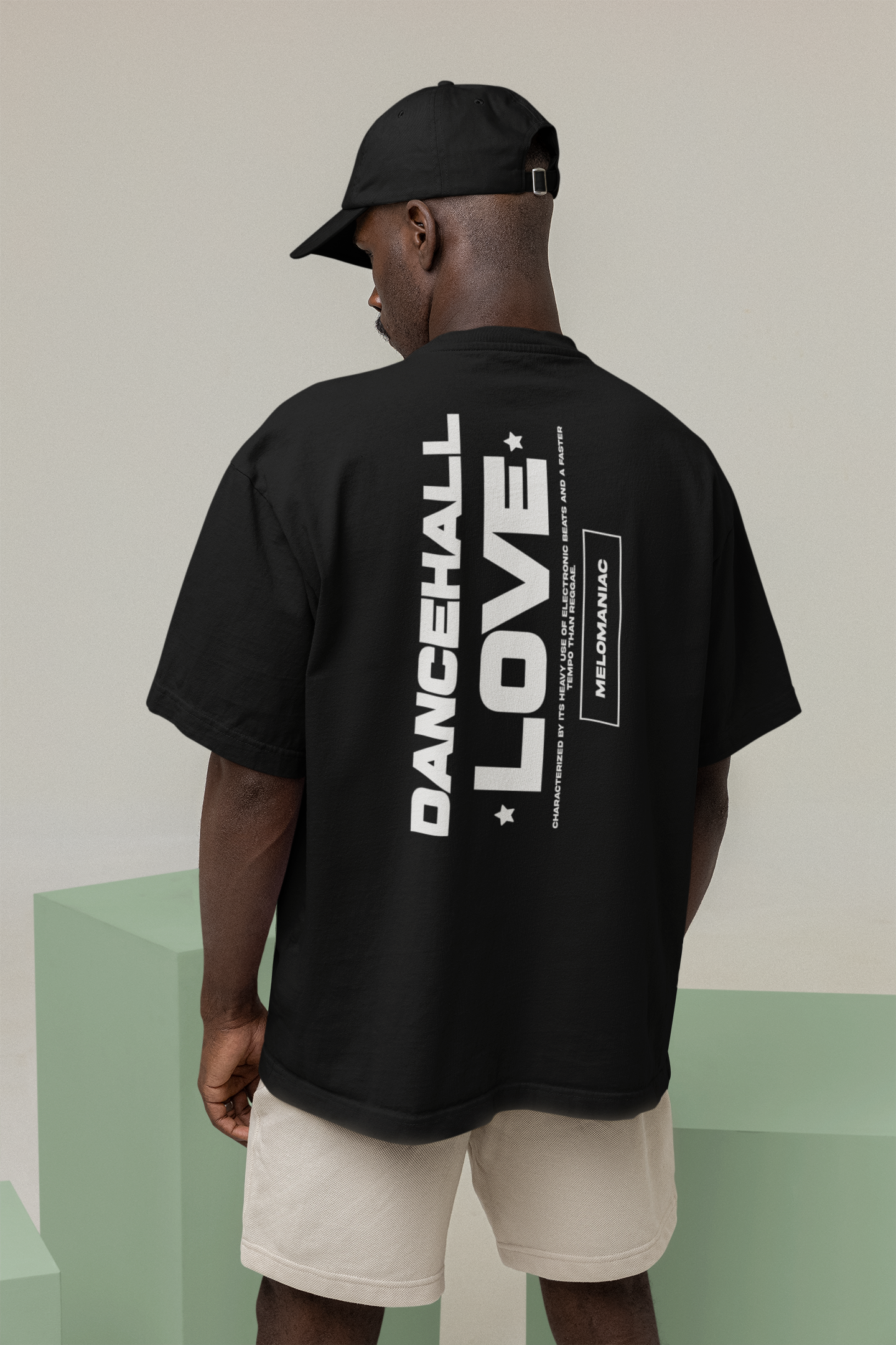 Dancehall Love Oversized faded t-shirt