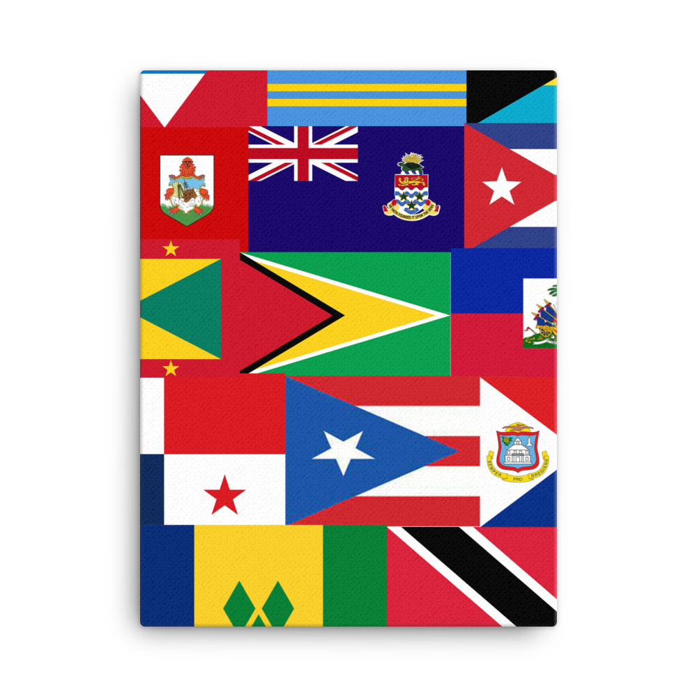 West Indian Flag Canvas
