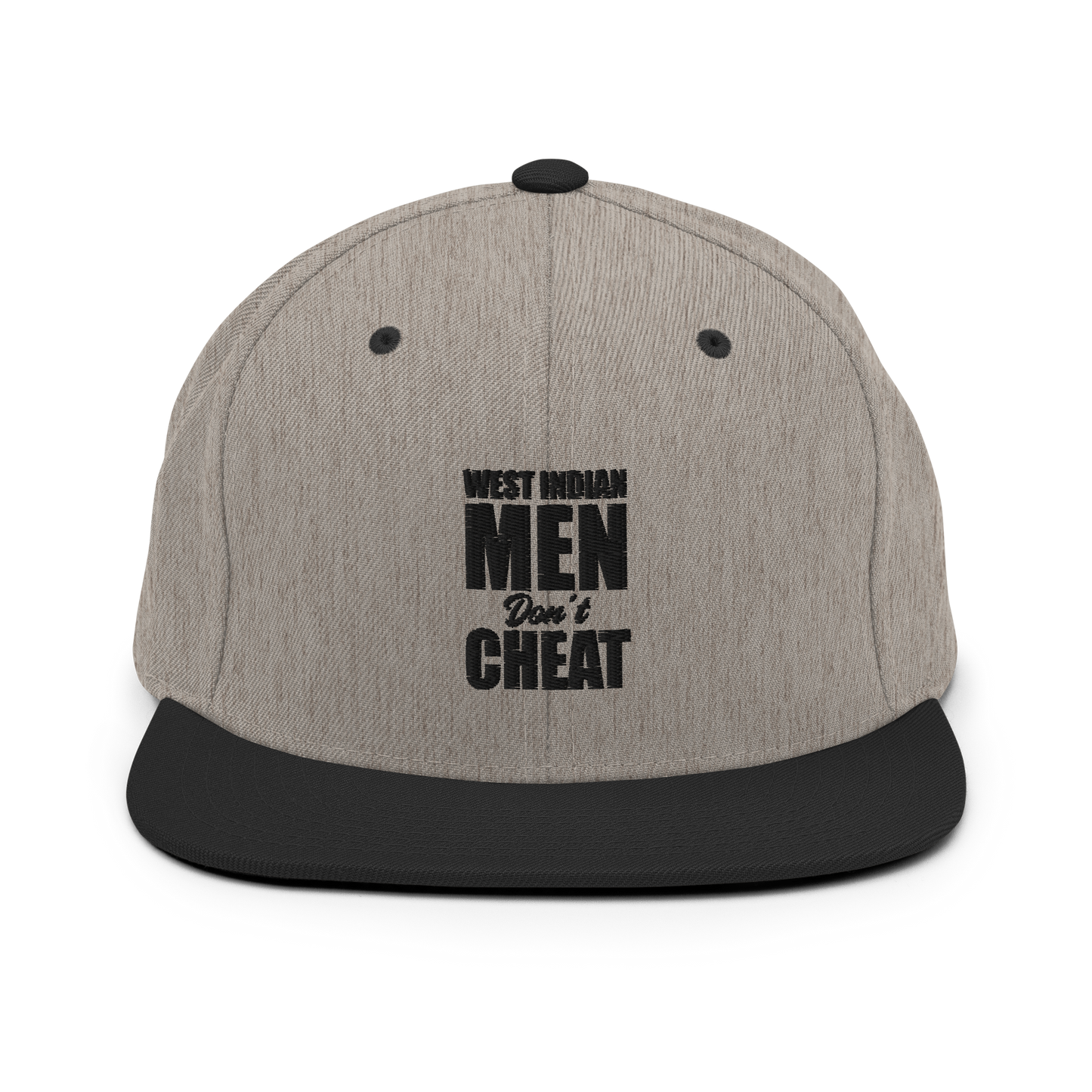 West Indian Men Don't Cheat Snapback Hat