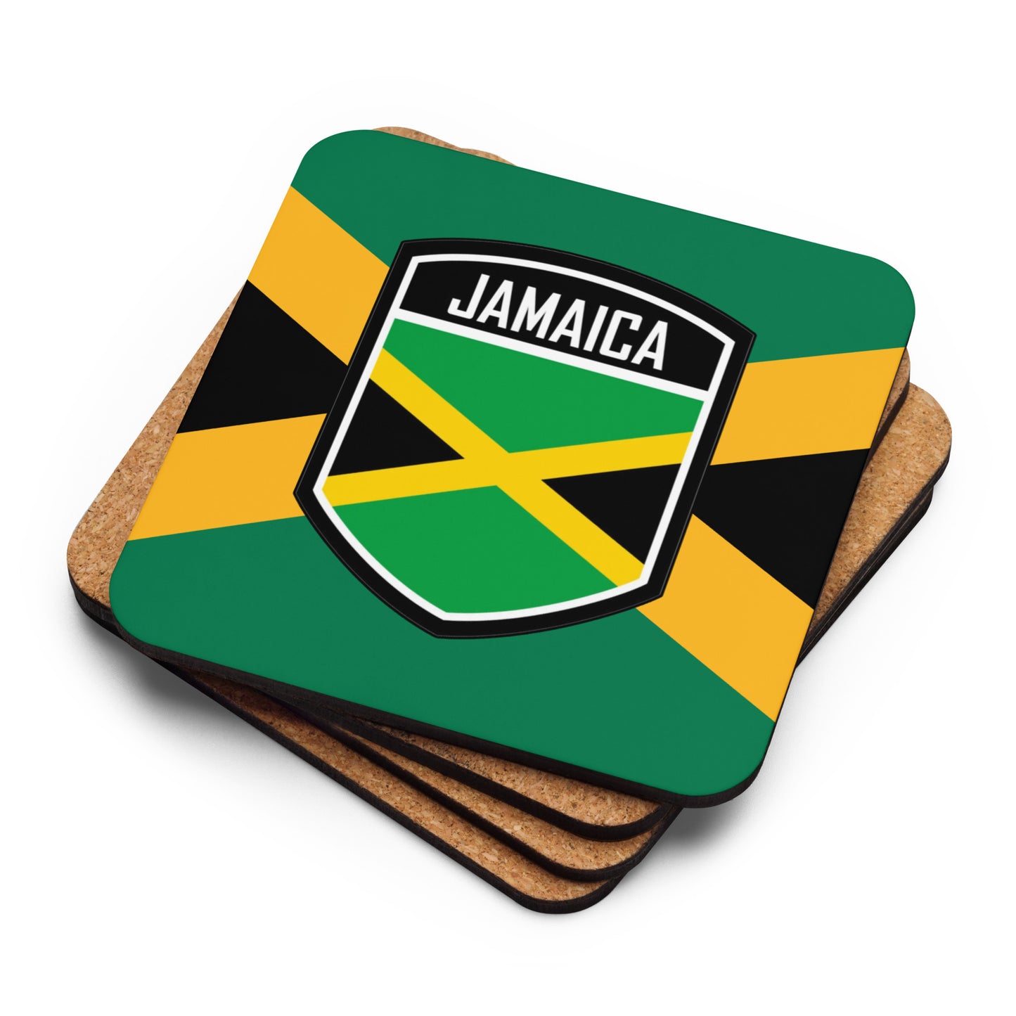 Jamaica Cork-back coaster