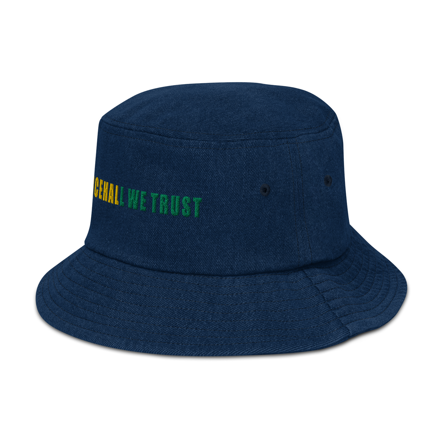 In Dancehall We Trust Denim bucket hat